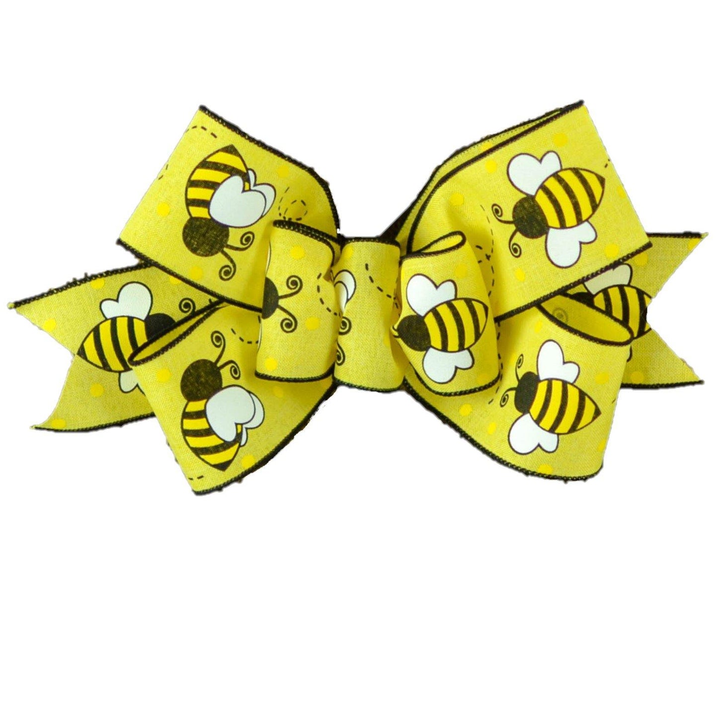 Bee Bumblebee Wreath Bow - Spring Wreath Embellishment for Making Your Own - Pink Door Wreaths