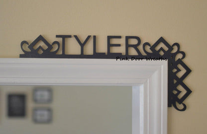 Boys Nursery Bedroom Decor | Baby shower gift | Over the Door Name