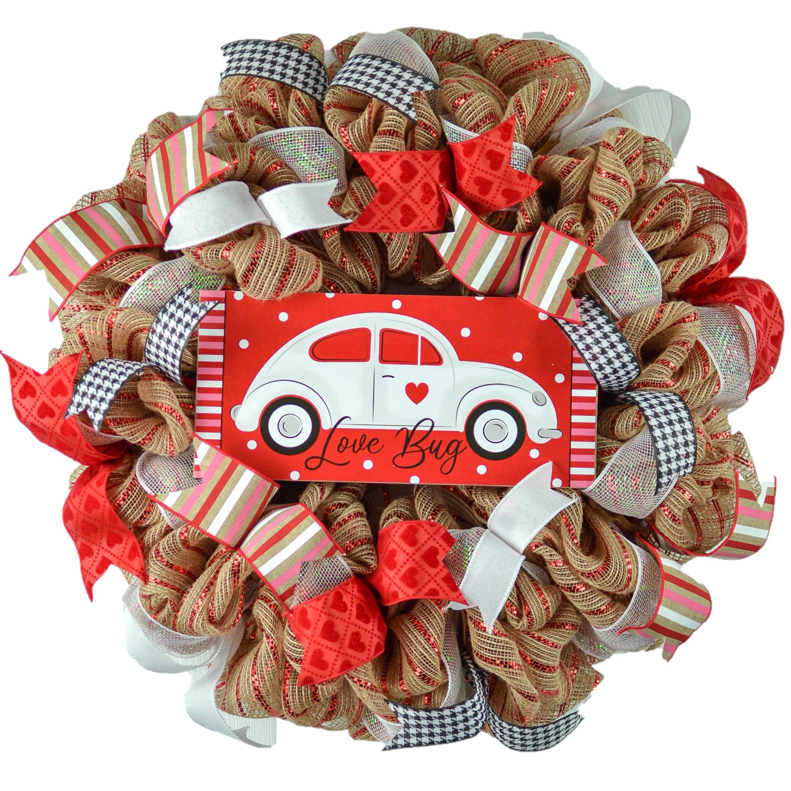 Top Valentine's Day Love Bug Wreath!