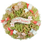 Merry Christmas Wreaths - Farmhouse Wreath Ideas for Christmas - Xmas Rustic Jute Door Decoration - Red Green Burlap Beige White - Pink Door Wreaths