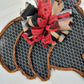 Rustic Farmhouse Grapevine Wreath - Rooster Door Hanger Oversized Bow Gingham Door Decor; Red Black Burlap - Pink Door Wreaths